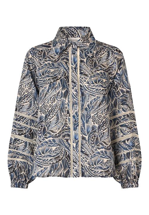 Dea Kudibal Bluse 'Siomadea'  creme / navy / mørkeblå