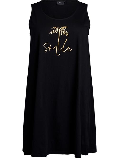 Zizzi Sommerkjole 'Vevelyn'  guld / sort
