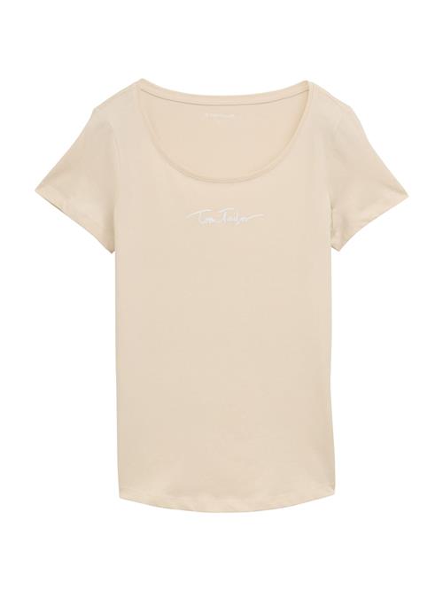TOM TAILOR Shirts  beige / hvid