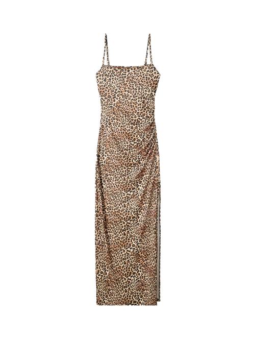 Bershka Kjole  sand / cappuccino / sort