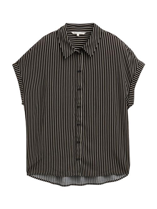 TOM TAILOR DENIM Bluse  creme / sort