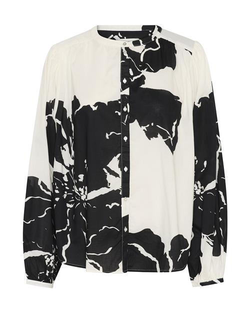 SOAKED IN LUXURY Bluse 'Joanne'  sort / hvid