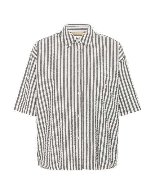CULTURE Bluse 'Kima'  sort / hvid