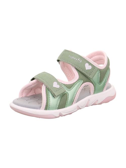 SUPERFIT Sandaler 'PEBBLES'  kiwi / pastelpink