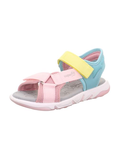 SUPERFIT Sandaler 'PEBBLES'  lyseblå / gul / grå / lyserød