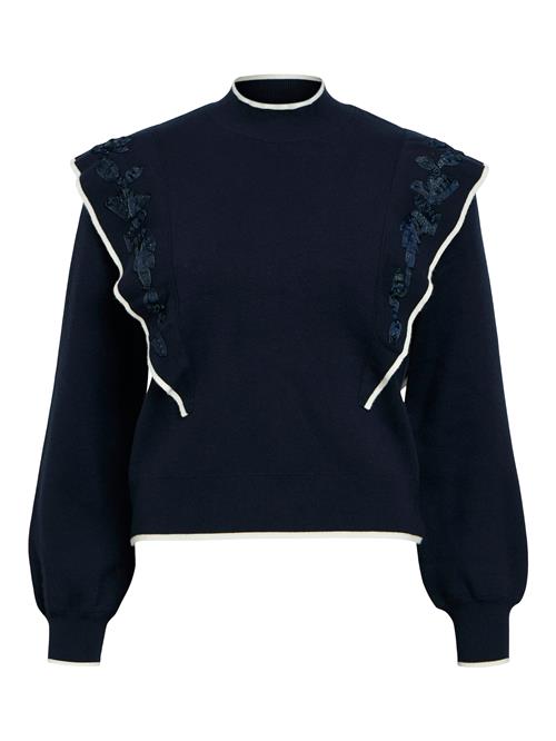 OBJECT Pullover 'SELMAYA'  navy / natblå / hvid