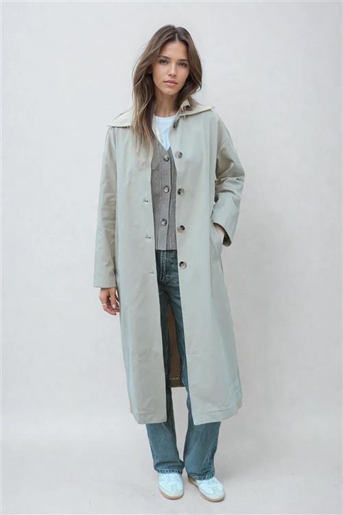 Carla Trenchcoat - Sand - XL - TeeShoppen