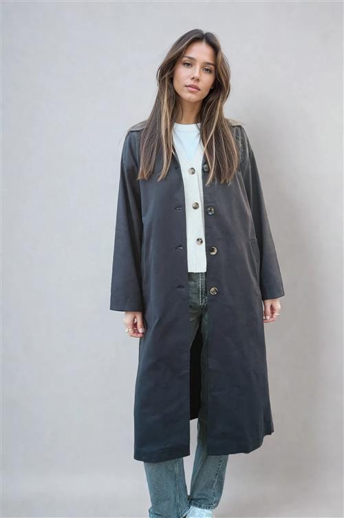 Carla Trenchcoat - Navy - M - TeeShoppen