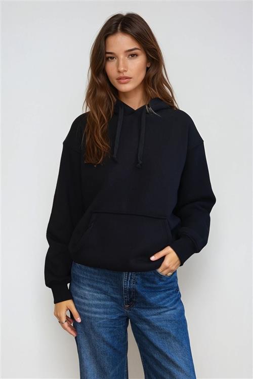 Stella Oversized Hoodie - Sort - L - TeeShoppen