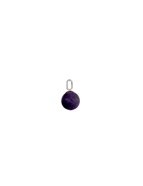 St Drop Charm Design Letters Purple