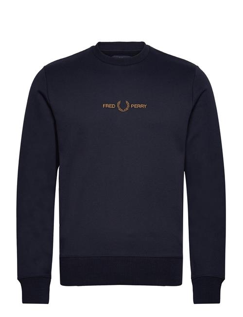 Embroidered Sweatshirt Fred Perry Navy