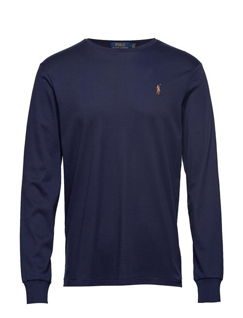 Custom Slim Fit Soft Cotton T-Shirt Polo Ralph Lauren Navy