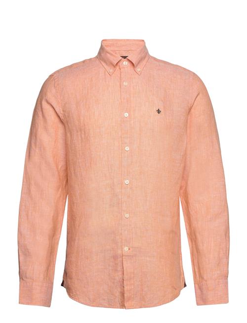 Douglas Linen Shirt-Classic Fit Morris Orange