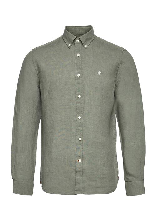 Douglas Linen Shirt-Classic Fit Morris Green