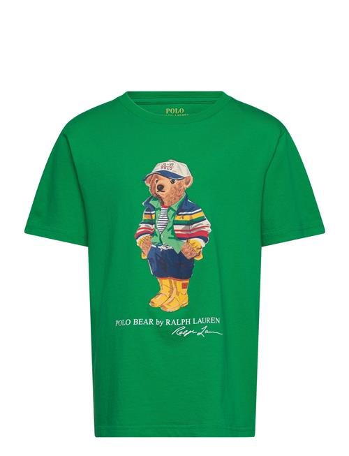 Polo Bear Cotton Jersey Tee Ralph Lauren Kids Green