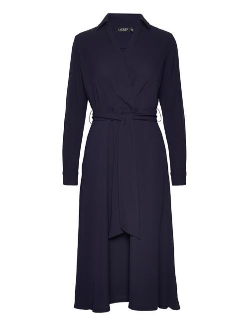 Long-Sleeve Georgette Midi Dress Lauren Ralph Lauren Navy