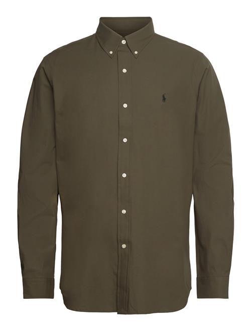 Custom Fit Stretch Poplin Shirt Polo Ralph Lauren Green