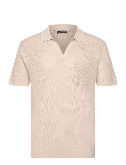 Ben Open Collar Polo J. Lindeberg Cream