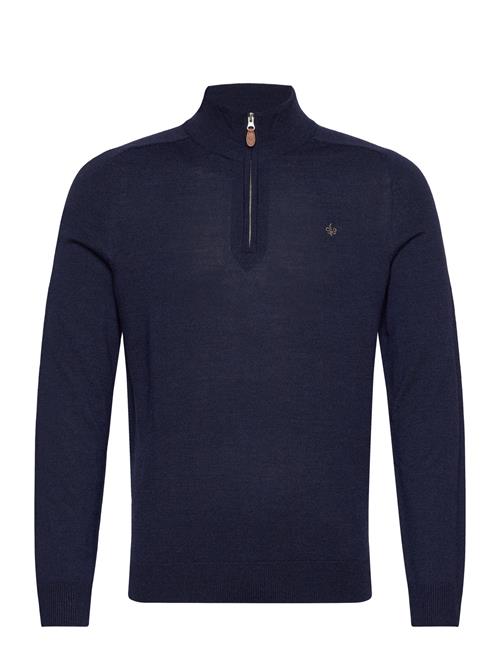 Merino John Zip Morris Navy