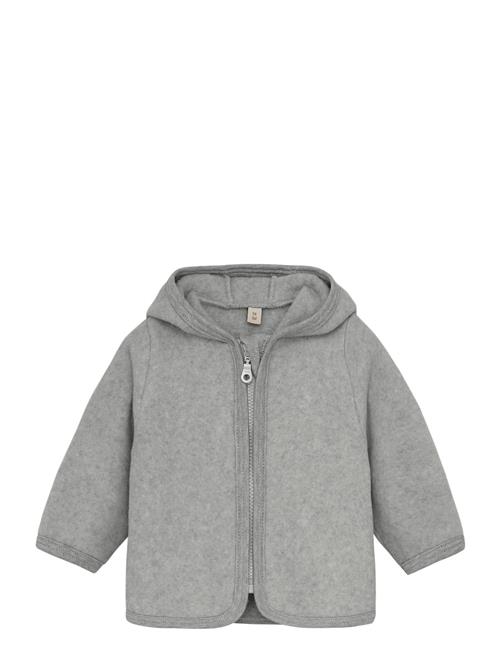 Jacket Ears Cotton Fleece Huttelihut Grey