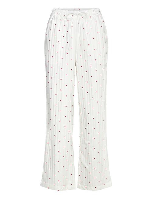 Pant Cotton Jacquard Hearts Hunkemöller White
