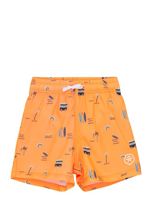 Swim Shorts, Aop Color Kids Orange
