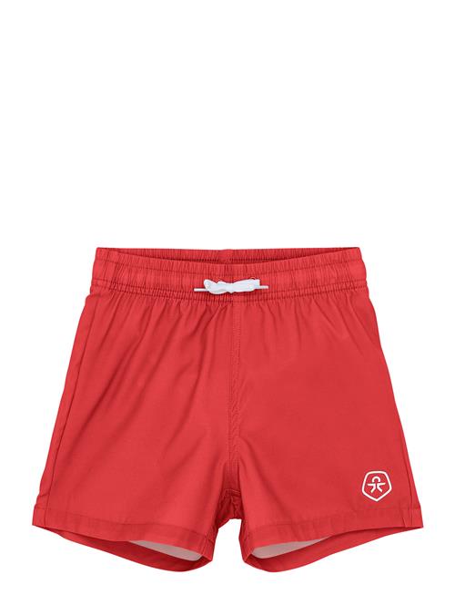 Swim Shorts, Solid Color Kids Red