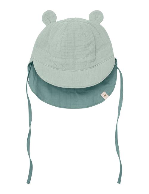 Summer Hat Ears Muslin Huttelihut Green
