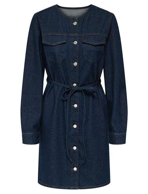 Onlminnie No Collar Belt Denm Dress ONLY Navy