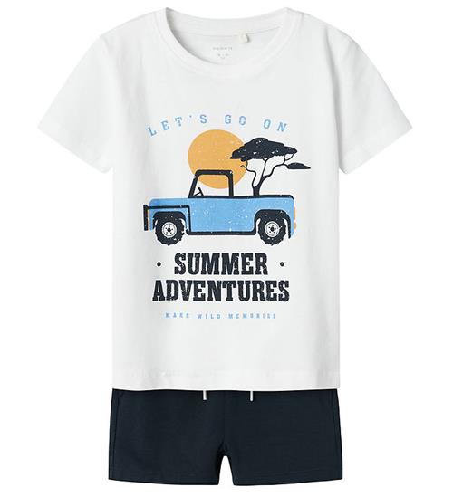 Name It Shortssæt - NmmJaspen - Shorts/T-shirt - Lucent White