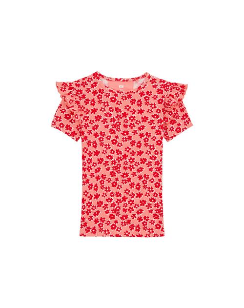 WE Fashion Bluser & t-shirts  koral / rød / hvid