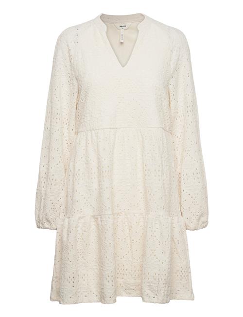 Objfeodora Gia L/S Dress Div Object White