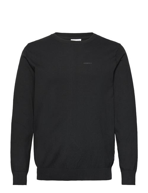 Se Knitted O-Neck Sweater Lindbergh Black ved Booztlet