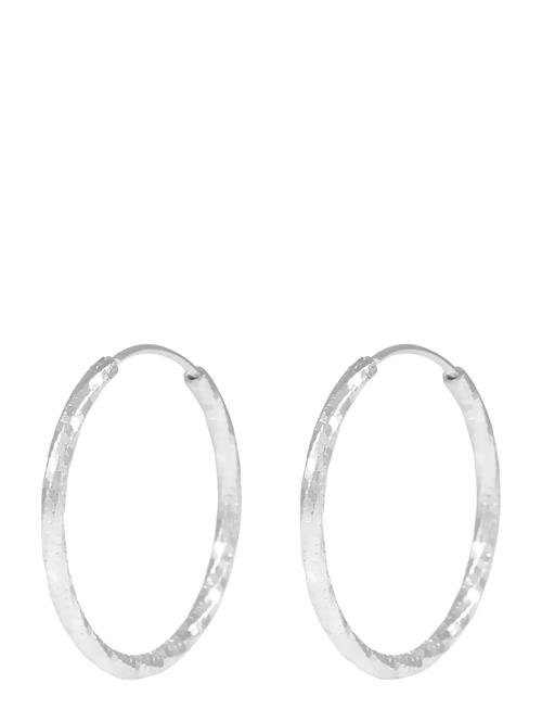 H Y Sparkling Ring Ear 25Mm SNÖ Of Sweden Silver