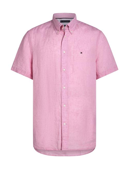 Pigment Dyed Linen Rf Shirt S/S Tommy Hilfiger Pink