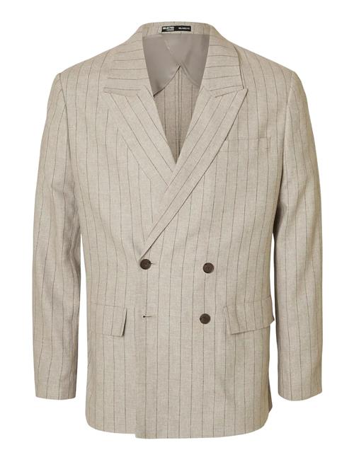 Slhrelaxed-Malik Sun Pinstriped Db Blz Selected Beige