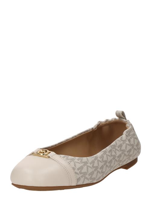 Se MICHAEL Michael Kors Ballerinasko  beige / grå ved About You