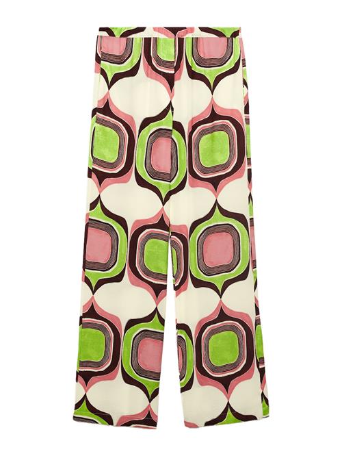 MANGO Bukser  beige / mørkebrun / grøn / melon