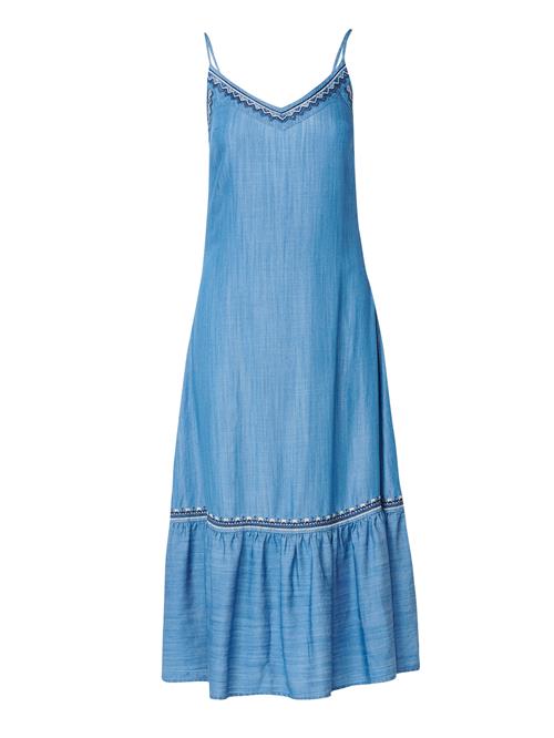 KOROSHI Sommerkjole  navy / blue denim / hvid