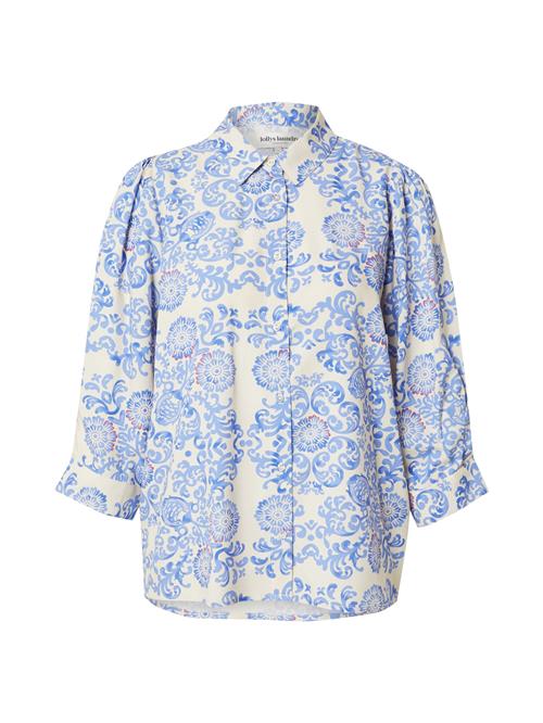 Lollys Laundry Bluse 'Bono'  royalblå / rød / offwhite