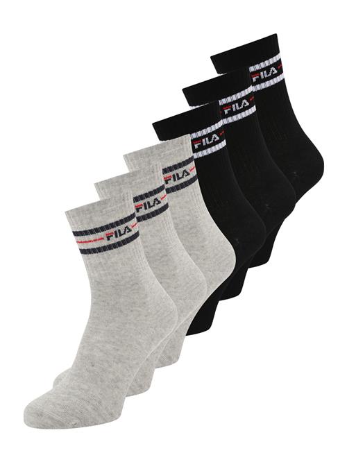 FILA Sokker  grå-meleret / rød / sort / hvid
