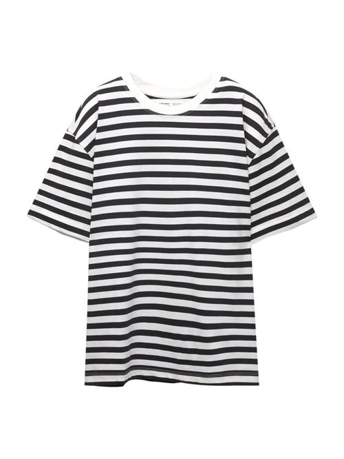 Pull&Bear Shirts  sort / hvid