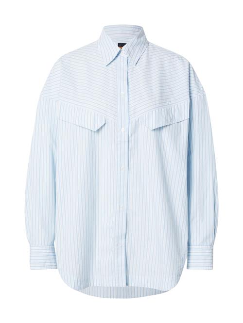 BOSS Bluse 'C_Bostaffa_1'  lyseblå / hvid