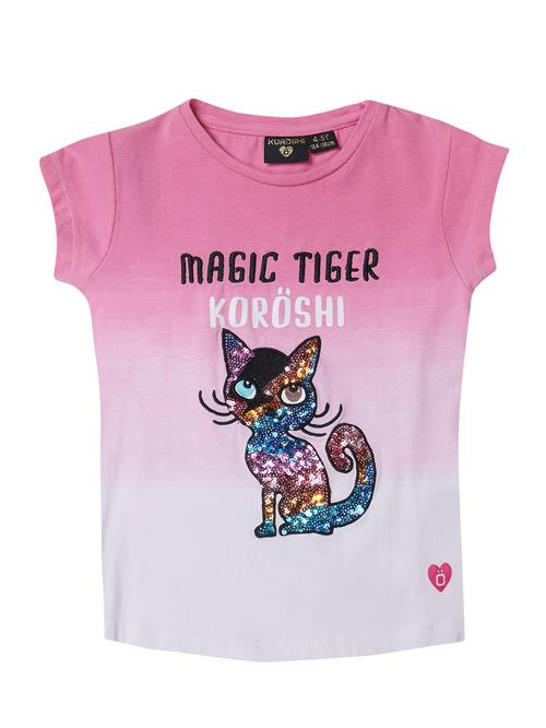 KOROSHI Bluser & t-shirts  brun / pink / sort