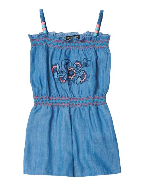 Se KOROSHI Overall  blå / blue denim / abrikos / lyserød ved About You