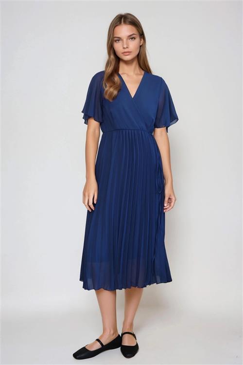 Lina Kjole - Navy - S - TeeShoppen