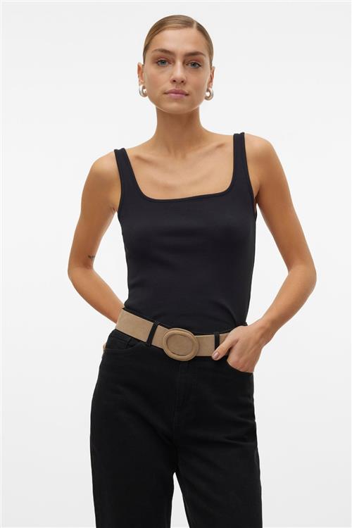 Chloe Short Square Top - Sort - M - Vero Moda