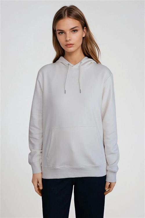 Sweatshirt Hoodie - Beige - S - TeeShoppen