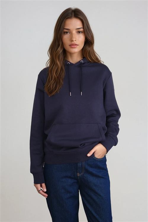 Sweatshirt Hoodie - Navy - TeeShoppen