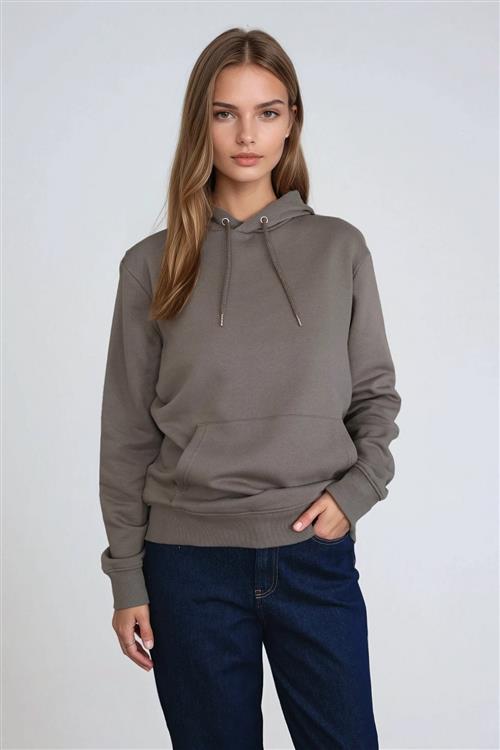 Sweatshirt Hoodie - Army - TeeShoppen
